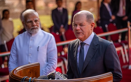 Scholz lauds ties in India as he tries to coax Delhi away from Russia