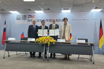 Science deal sealed in German visit to Taiwan