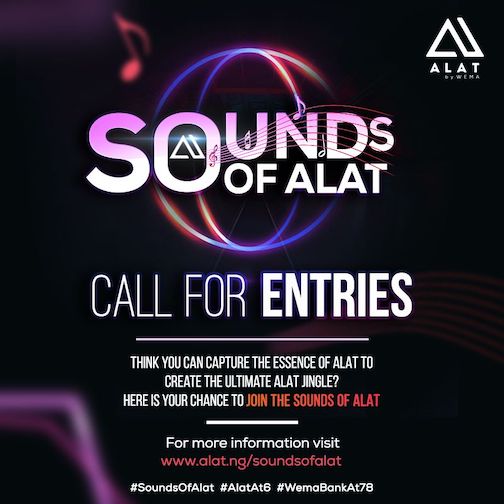 Sounds of ALAT will offer participants an opportunity to win N5 million at the Wema Bank academy