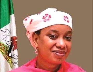 Senator Aishatu Dahiru Binani, who was declared governor-elect by Adamawa REC against INEC rules