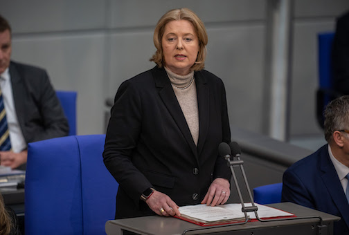 Bundestag observes 80 years of Warsaw Ghetto uprising The German lower house of parliament, the Bundestag, commemorated the fighters and victims of the Jewish uprising in the Warsaw Ghetto 80 years ago with a speech on Thursday from its president Bärbel Bas. Photo: Michael Kappeler/dpa