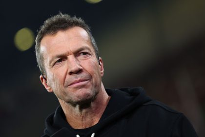 Lothar Matthaeus, soccer expert for TV, is pictured before the UEFA Europa League Group G soccer match between SC Freiburg and Olympiakos Piraeus at Europa-Park Stadium. Matthaeus believes Dortmund will advance against Chelsea. Germany icon Lothar Matthaeus thinks another contract extension for Marco Reus at Borussia Dortmund makes no sense. Photo: Tom Weller/dpa