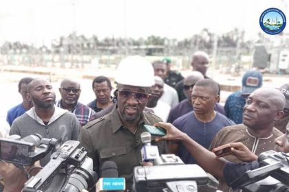 NDDC Executive Director, Projects, Mr. Charles Ogunmola addressing journalists in Okitipupa, Ondo State