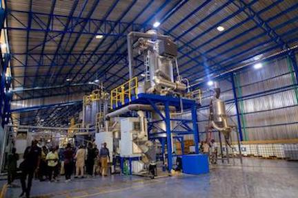 Plastic Recycling: LAWMA visits facility LAWMA facility for recycling plastic wastes