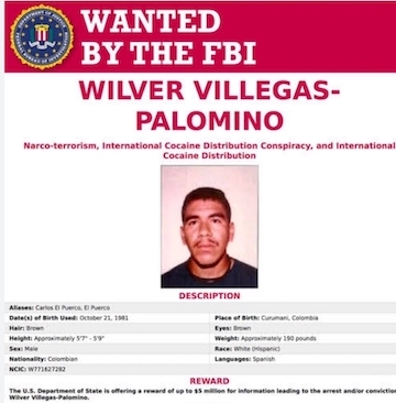 FBI places $5m on Houston fugitive, Villegas- Palomino Wilver Villegas- Palomino, wanted by FBI over narcotic business