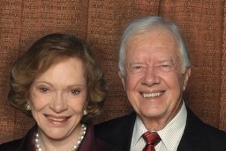Former First Lady of the United States, Rosalynn Carter with her husband and former President of the United States, Jimmy Carter