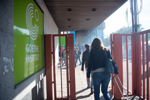Workers at Goethe-Institut, the German Cultural Centre in Moscow. Photo: Federico Gambarini/dpa