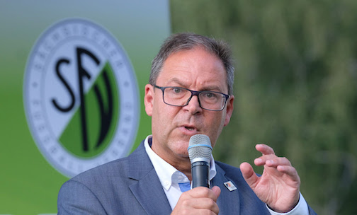 DFB Vice President Hermann Winkler. Photo: Sebastian Willnow/dpa-Zentralbild/dpa