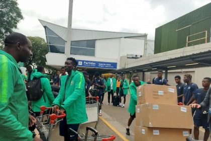 Flying Eagles on arrival in Buenos Aires on Thursday