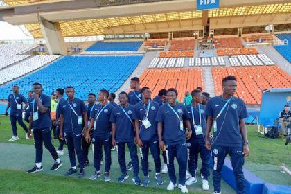 Flying Eagles before their encounter with Dominican Republic in Mendoza
