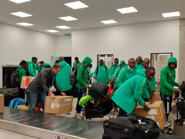 The Flying Eagles arriving in San Juan on Monday night