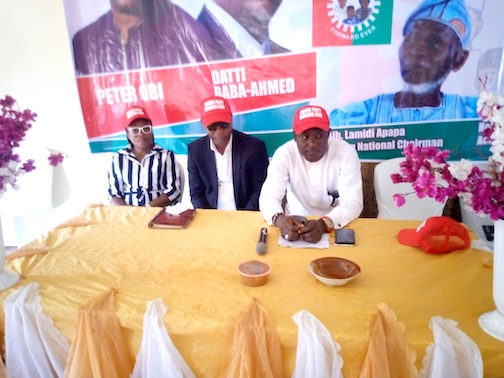 LP Criss: Apapa remains authentic chairman, Tinubu not sponsoring him – Anambra chairman State chairman Hon Peter Okoye right during the briefing in Awka Anambra state capital on Saturday