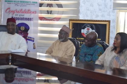 NFF President and some NFF top officials during the visit