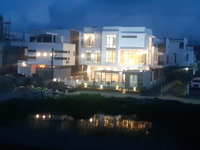 Well lit property in Lekki, Lagos, Nigeria