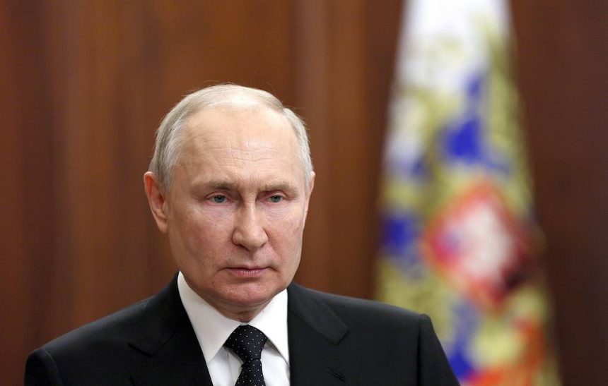 President Vladimir Putin of Russia in Moscow
