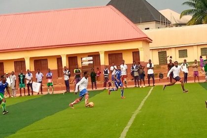 Soccer at the Anambra School Sports festival, uncovering talents