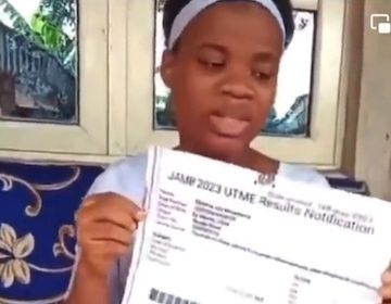Ejikeme Joy, JAMB topper for 2022 in a state of trauma following outburst from JAMB registrar, Professor Is-haq Oloyode that she forget her printed result