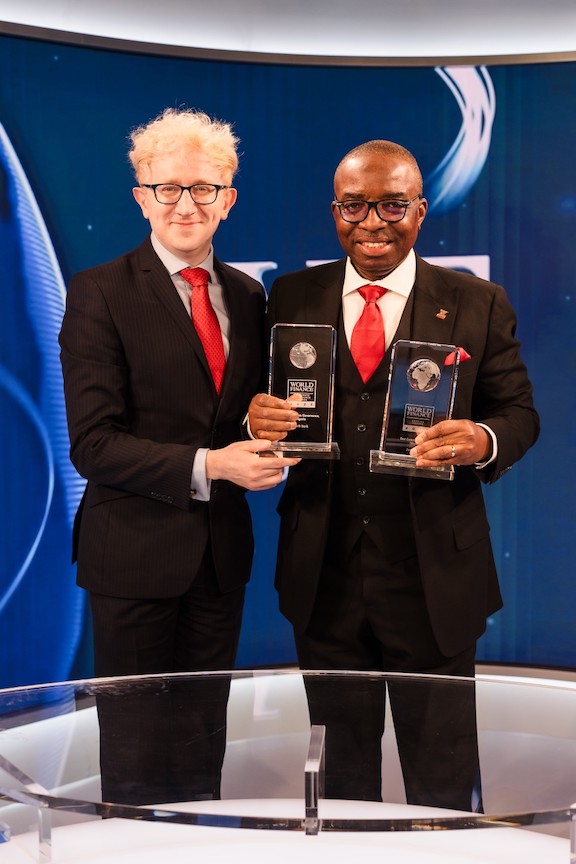 Zenith Bank's GMD receives the award in London