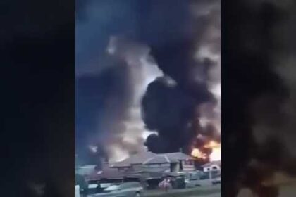 A fuel tanker explosion in Nigeria