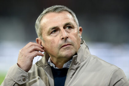 Fortuna sport Director Klaus Allofs is seen ahead of the German 2nd Bundesliga soccer match between Hamburger SV and Fortuna Dusseldorf at Volksparkstadion. Photo: Michael Schwartz/dpa