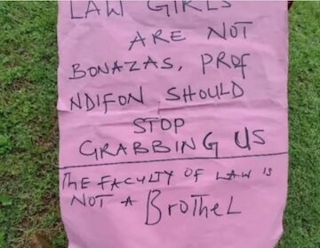 UNICAL Students protests sexual harassment