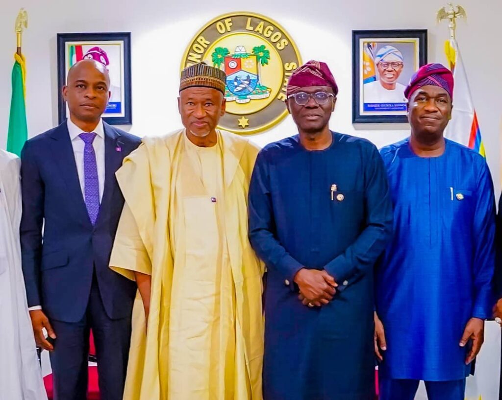 Polaris Bank management team visits Governor Babajide Sanwo-Olu of Lagos