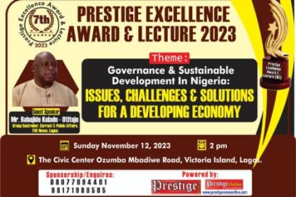 Prestige Excellence Award and lecture