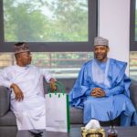 Governor Usman Ododo, Left being received by the MD/CEO of FGN Power, Mr. Kenny Anuku, during the governor's visit to the company in Abuja on Friday