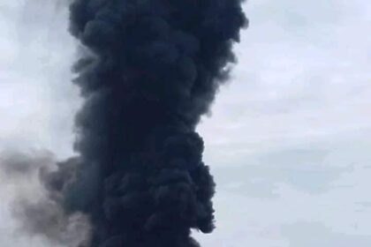 Dangote Refinery on fire