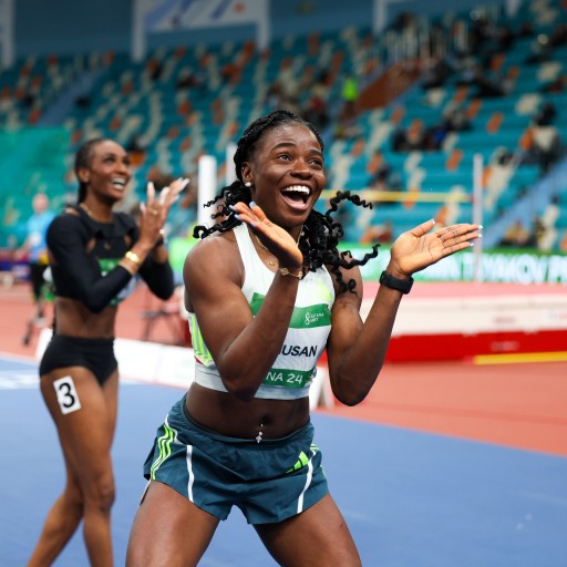 Tobi Amusan wins at last