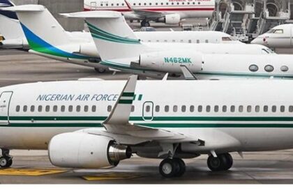 A long list of aircraft in Nigeria's presidential fleet