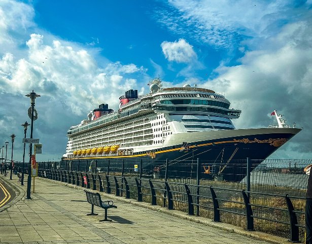 The Disney cruise ship