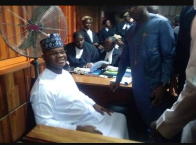 Yahaya Bello in Court