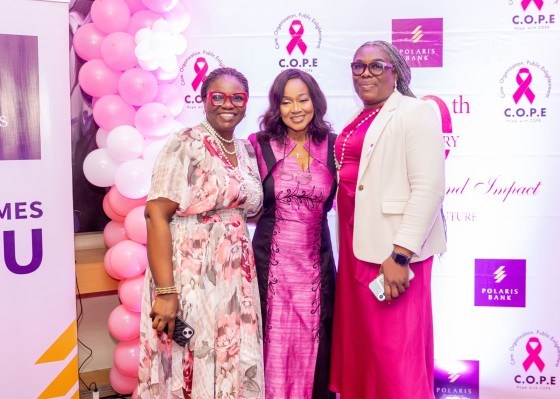 CANCER CARE: Polaris Bank celebrates with C.O.P.E on 30 Years of Hope, Impact, and Partnership