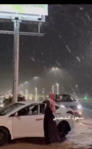 SAUDI SAND-SNOW! Desert Kingdom turns into Winter Wonderland as freak blizzards hit