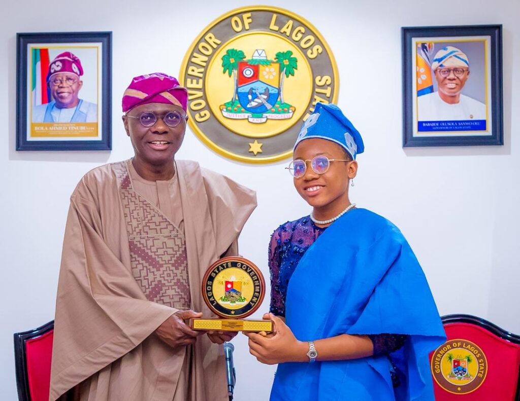 ESTHER ETIYEMONU, 14, BECOMES LAGOS ONE-DAY GOVERNOR