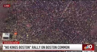 REVOLUTION IN THE AIR: Massive ‘No Kings’ Protest Shuts Down Boston as Tens of Thousands Defy Trump