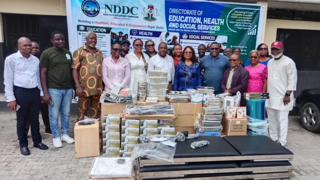 ​NDDC boosts Rivers healthcare delivery, donates vital medical equipment to Orogbum Health Centre