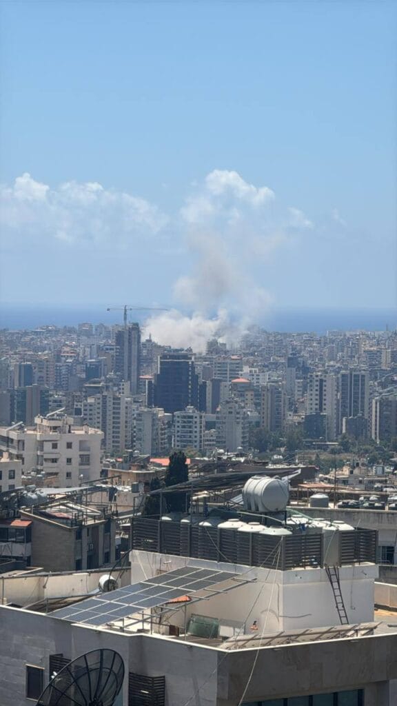 Israel Launches Striking Retaliatory Air Raids on Beirut Following Hezbollah Rocket Fire Israel Launches Striking Retaliatory Air Raids on Beirut Following Hezbollah Rocket Fire