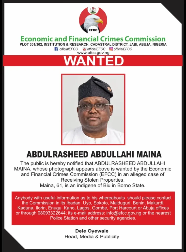 PENSION SCAM: EFCC Launches Manhunt for Abdulrasheed Maina Months After Jail Term